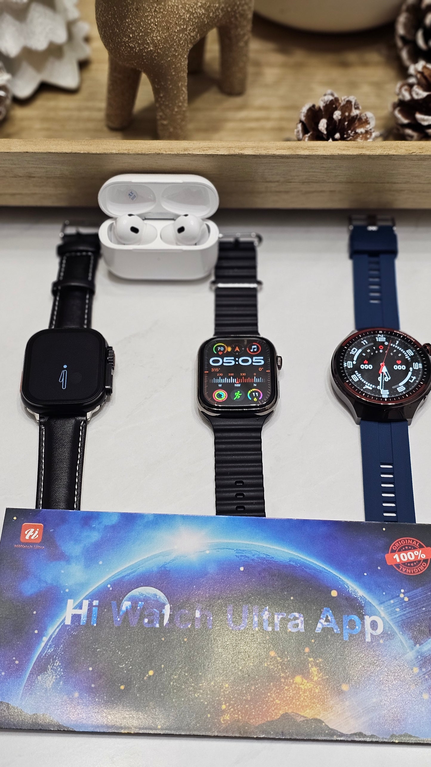 Combo de 3 Smartwatch+ Earphones+ 7 correas