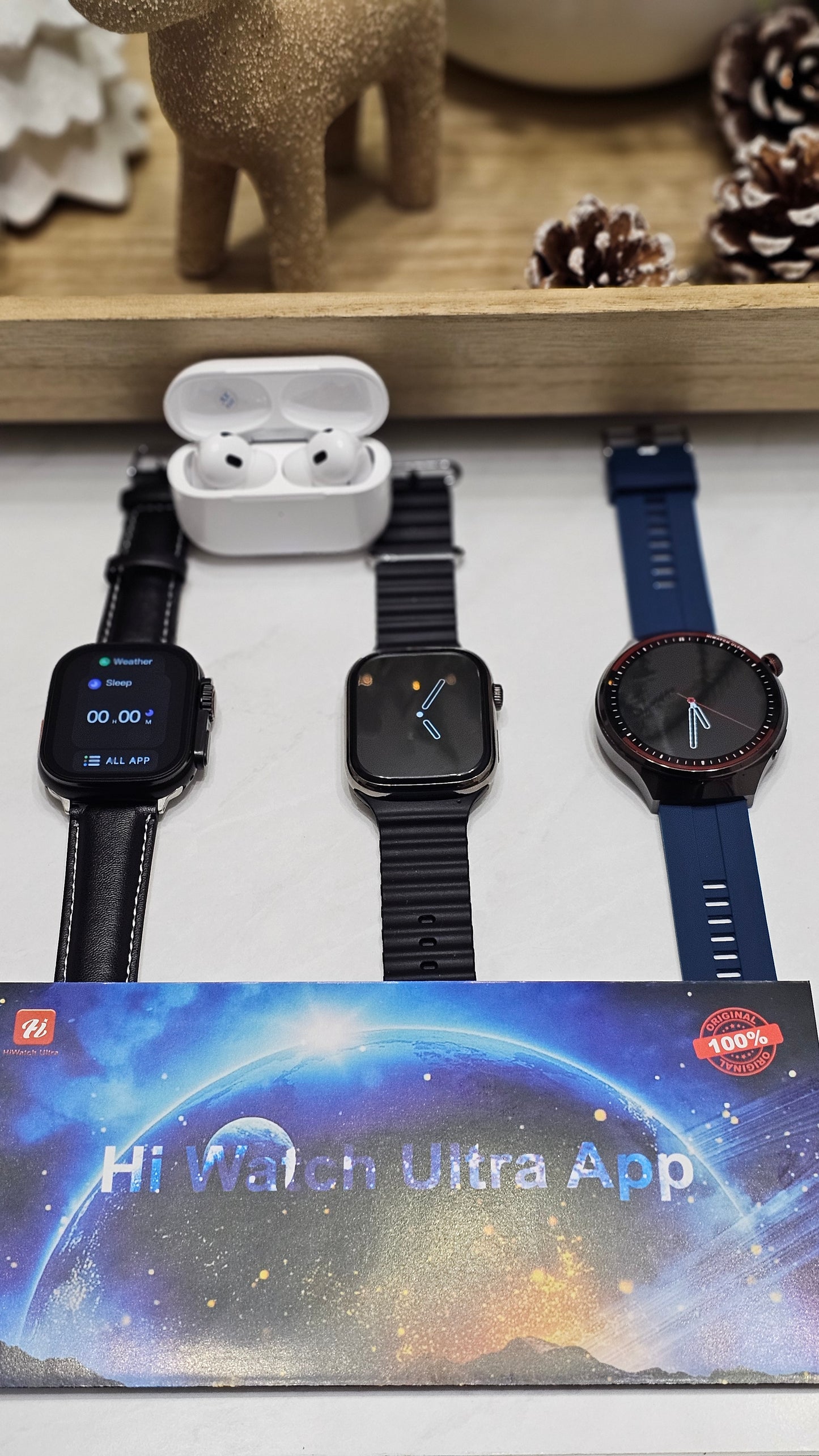 Combo de 3 Smartwatch+ Earphones+ 7 correas