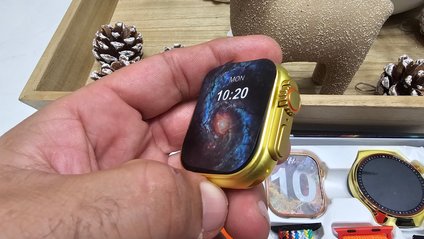 Combo de 3 Smartwatch+ Earphones+ 7 correas
