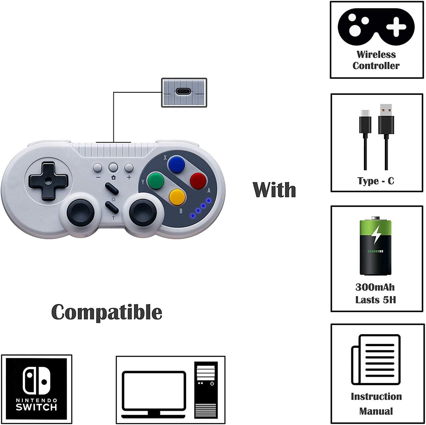 Switch ,PC (snes Control)