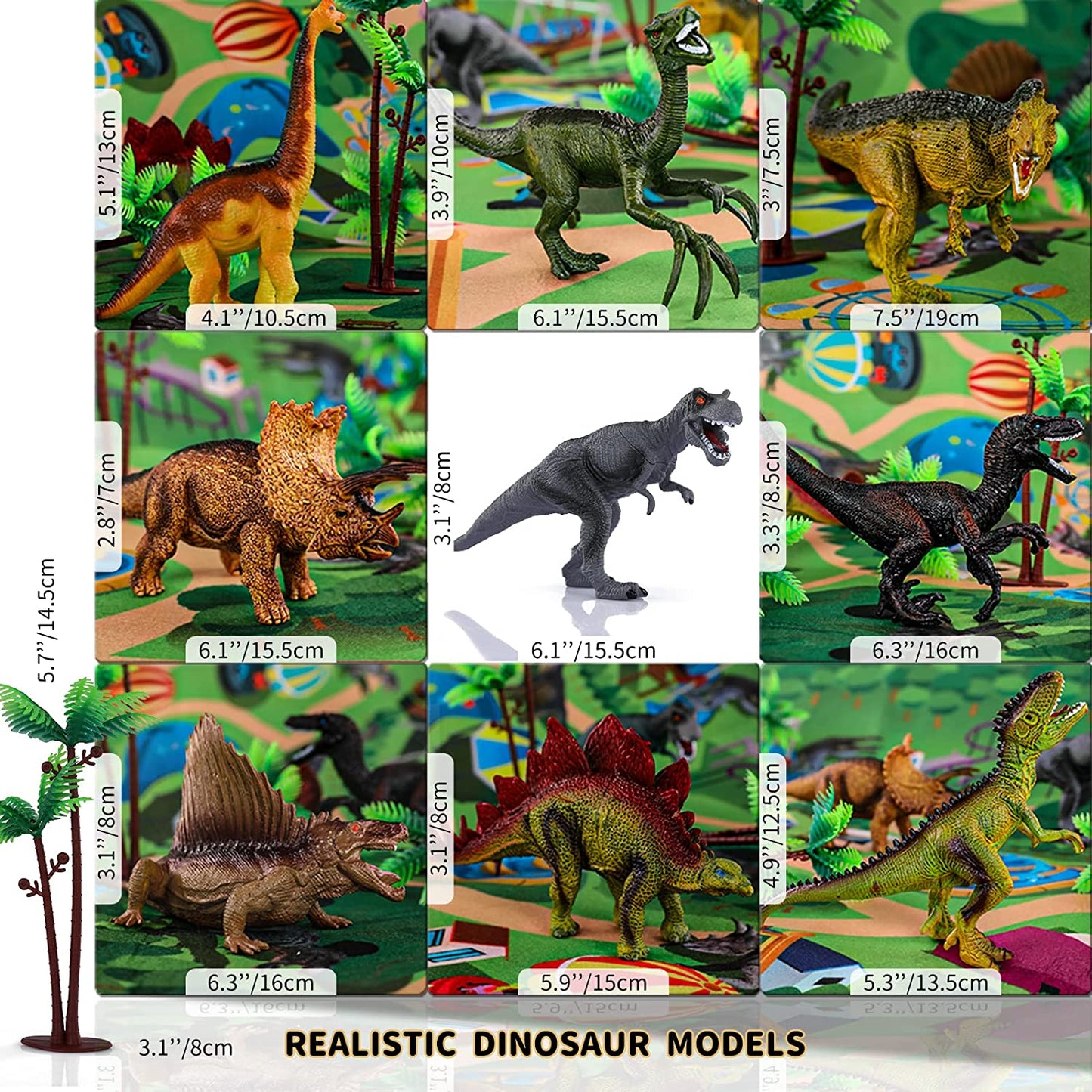 Tapete de juego dinosario
