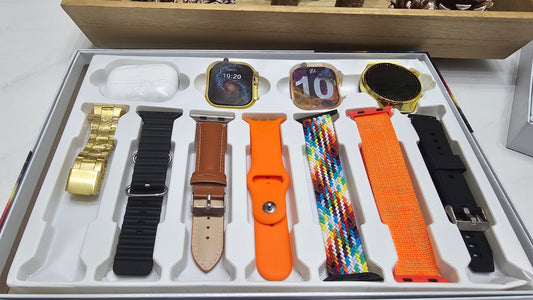 Combo de 3  Smartwatch+ Earphones+ 7 correas