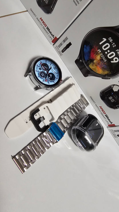 Smartwatch+ earphones+ 2 correas