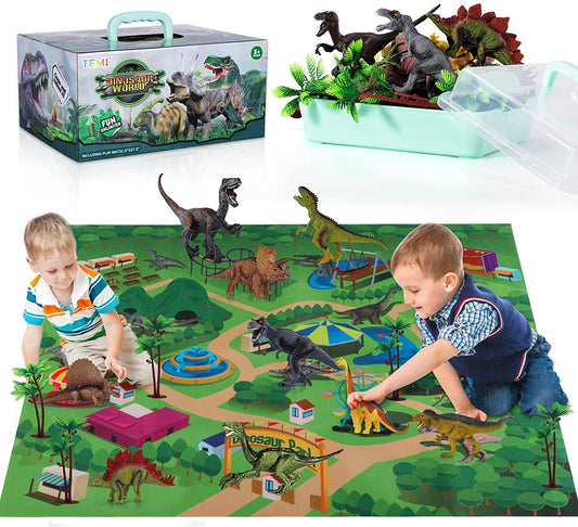 Tapete de juego dinosario